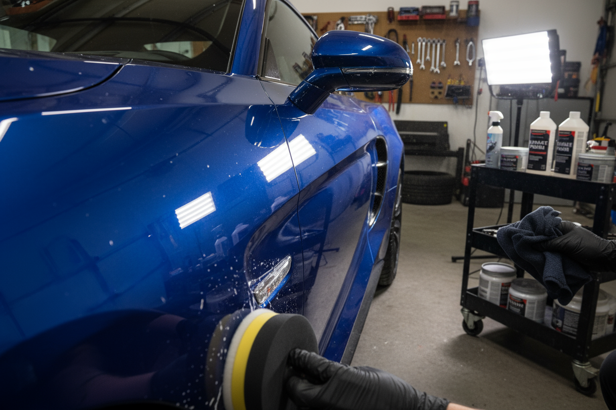 IMAGEN DE UN COCHE PULIDO CON ESTA PASTA